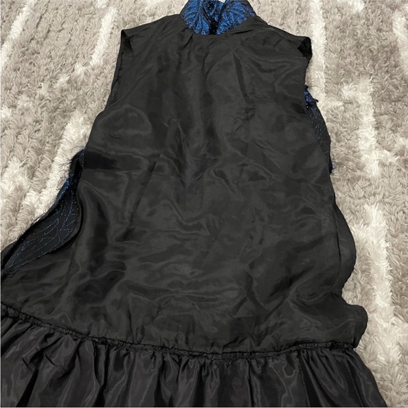 Ricki Lang for Nuit Blue Metallic and Velvet Mockneck Vintage VTG - Picture 9 of 15